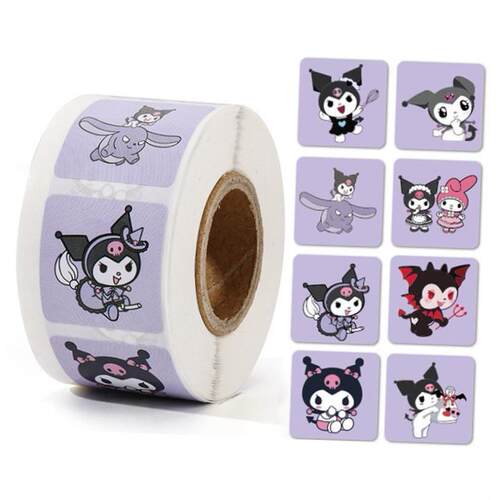 sanrio stickers roll kuromi cinnamoroll sticker boy girl贴纸