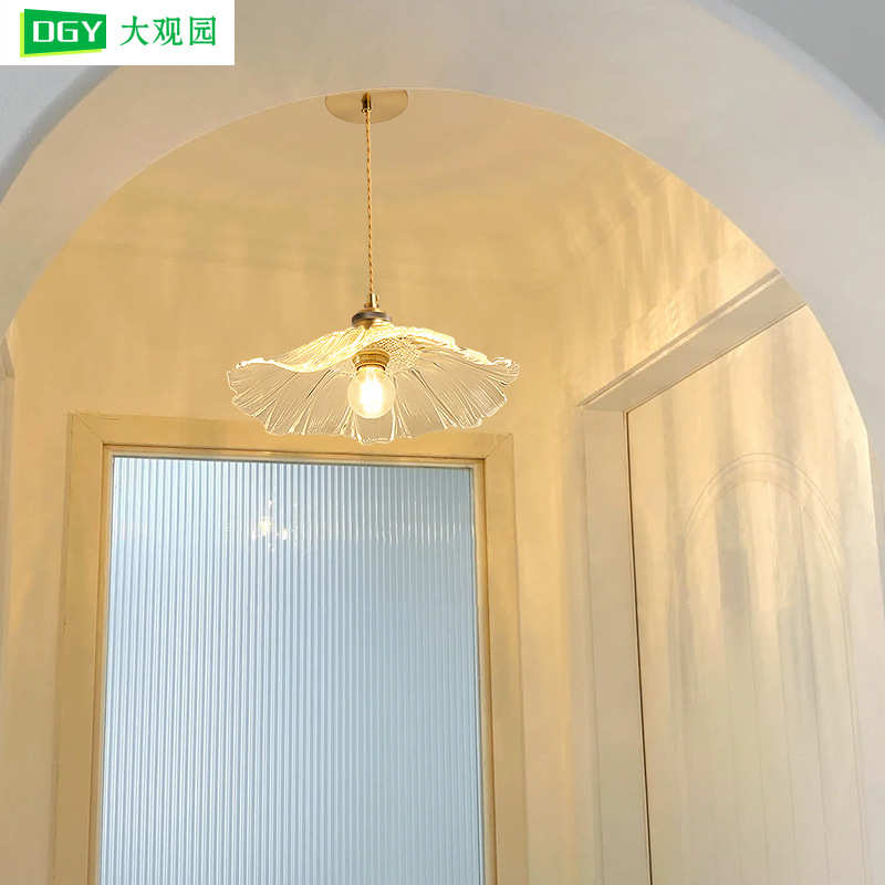 【严选】玻璃走廊过道灯现代简约阳台灯衣帽间入户玄关吊灯吸顶灯