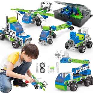 软胶玩具 工程科教螺丝组装 儿童拆装 拧螺丝玩具车可拆卸拼装