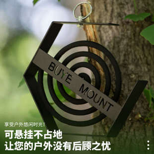 G形铁艺防火防烫六角檀香支架 金属蚊香架户外露营创意家用悬挂式