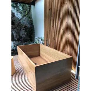 泡澡桶木桶家用浴桶橡木加厚保温洗澡桶大人美容院木质沐浴桶