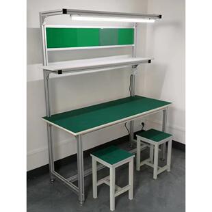定制铝合金型材防静电工作台车间流水线生产线测试实验桌打包台带