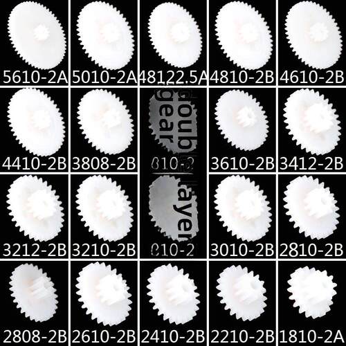 双层齿轮减速装置变速齿条传动差速0.5模块