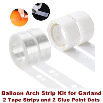 Balloon Arch Strip Kit Tape Strips Glue Point Dot Stickers