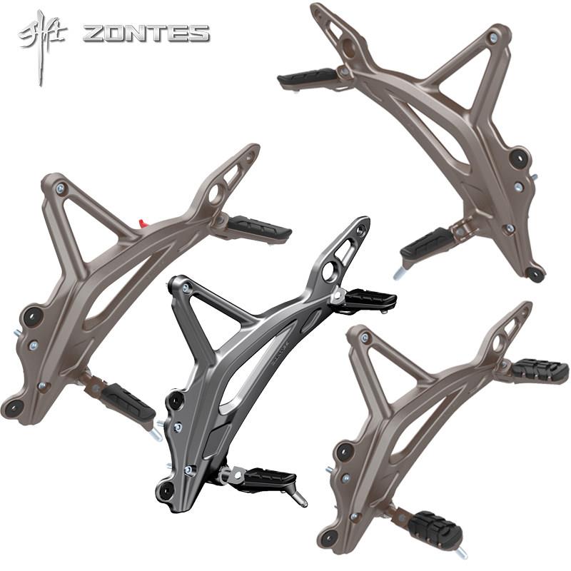 升仕原厂配件ZT310-R12X21T12摩托车前后脚踏支架脚蹬子搁脚架板