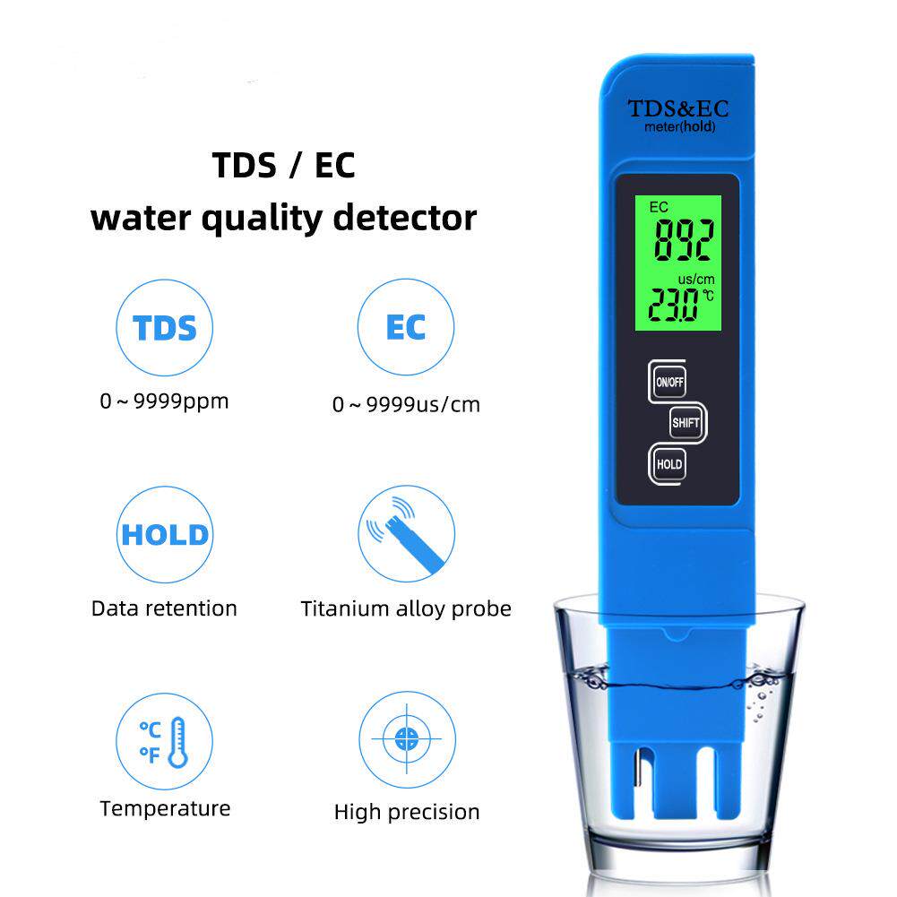 三合一TDS笔 水质检测试笔EC计 电导率测试笔 水质检测TDS笔 温度