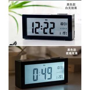 新款 闹铃背光亮度可调138聪明钟 大屏幕闹钟贪睡自动夜光电子钟