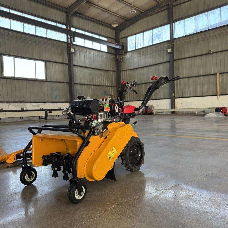 新型汽油除草机手推式开荒开沟松土机小型农用果园玉米地除草神器