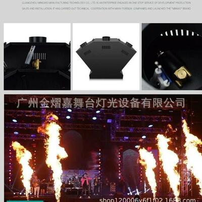 舞台喷火机单头双头三头真火焰机DMX512彩色火焰机喷火柱机300W