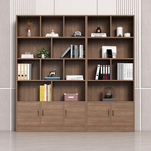 办公柜文件收纳柜现代简约书柜靠墙落地办公室柜子储物柜资料柜