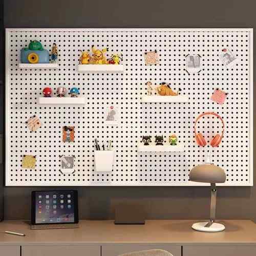 洞板墙上学墙GUW面置物架宿舍展示架挂板习书桌洞整理收纳板隔架