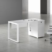 白色职员办公桌椅组合简约现代46人员工电脑屏风桌子办公室家具