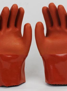东亚880PVC浸塑手套耐油耐酸碱防水耐用防滑工业防护手套劳保手套