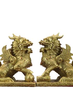 铜麒麟财富麒麟同财富福麒麟工艺品礼品家居摆件