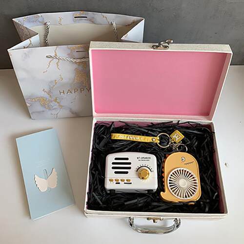 高档复古蓝牙小音箱送女友闺蜜创实用生礼物LOG定O制公司礼品意音