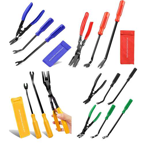 2pcs Auto Fastener Trim Removal Pliers Tool Kit Car Panel