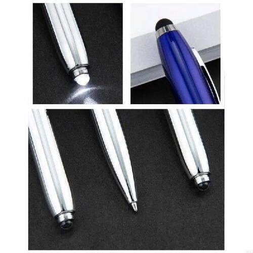 6 Pcs/Set 3 in 1 LED Ballpoint Pen with Tip Smooth Writing