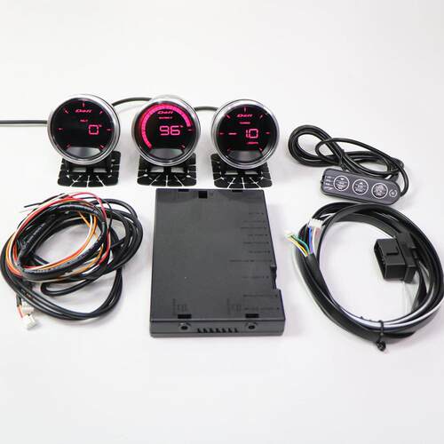 新款OBD赛车仪表 defi A2七彩涡轮油温油压转速电压真空水温表
