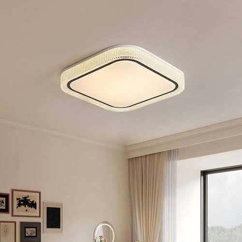 卧室灯吸顶灯胡桃木色轻奢主卧房间灯温馨浪漫意式极简卧室吸顶灯