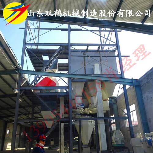 蛋鸡核心饲料浓缩配合粉料加工成套设备6-20仓全自动配料封包