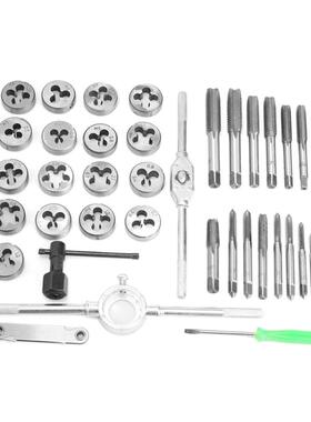 0件CRZ丝锥4板牙套装小架子丝攻组套手用攻丝工具4公套制