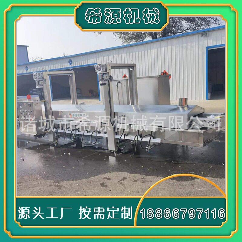 山东薄脆油炸机 脆饼油炸流水线 燃气连续脆皮油炸生产线设备厂家