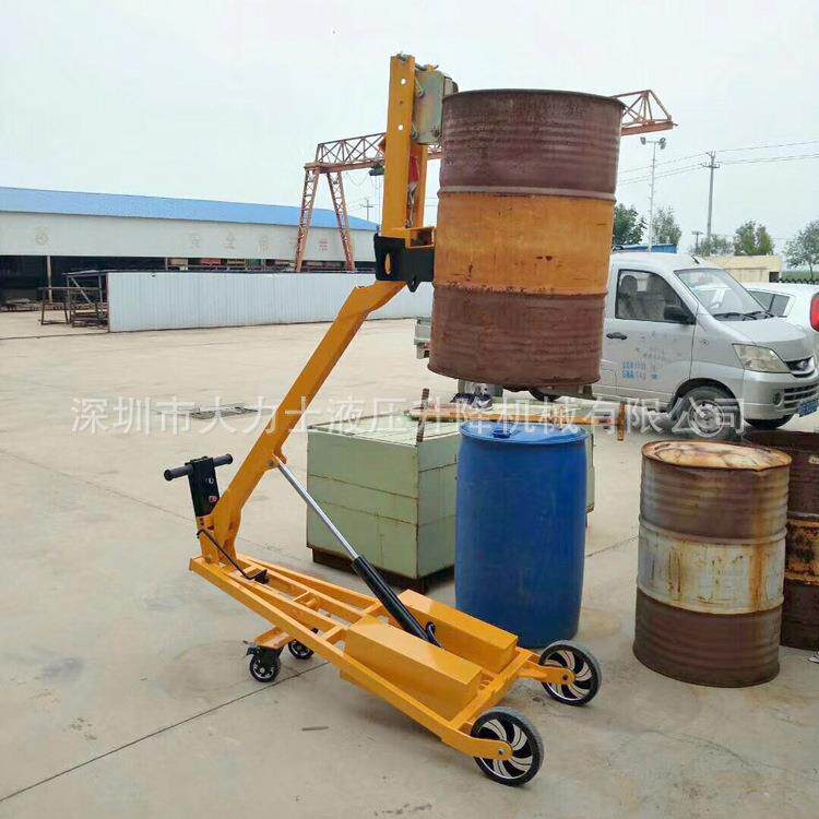 曲臂油桶搬运车便携式微型电动液压叉车00kg堆高车升降机装卸车
