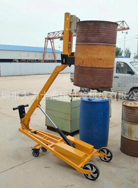 曲臂油桶搬运车便携式微型电动液压叉车00kg堆高车升降机装卸车