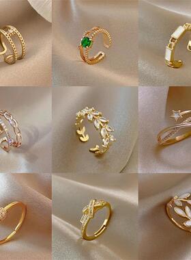 小众冷门戒指女学生党韩国时尚个性花朵小众设计高级感轻奢精致in