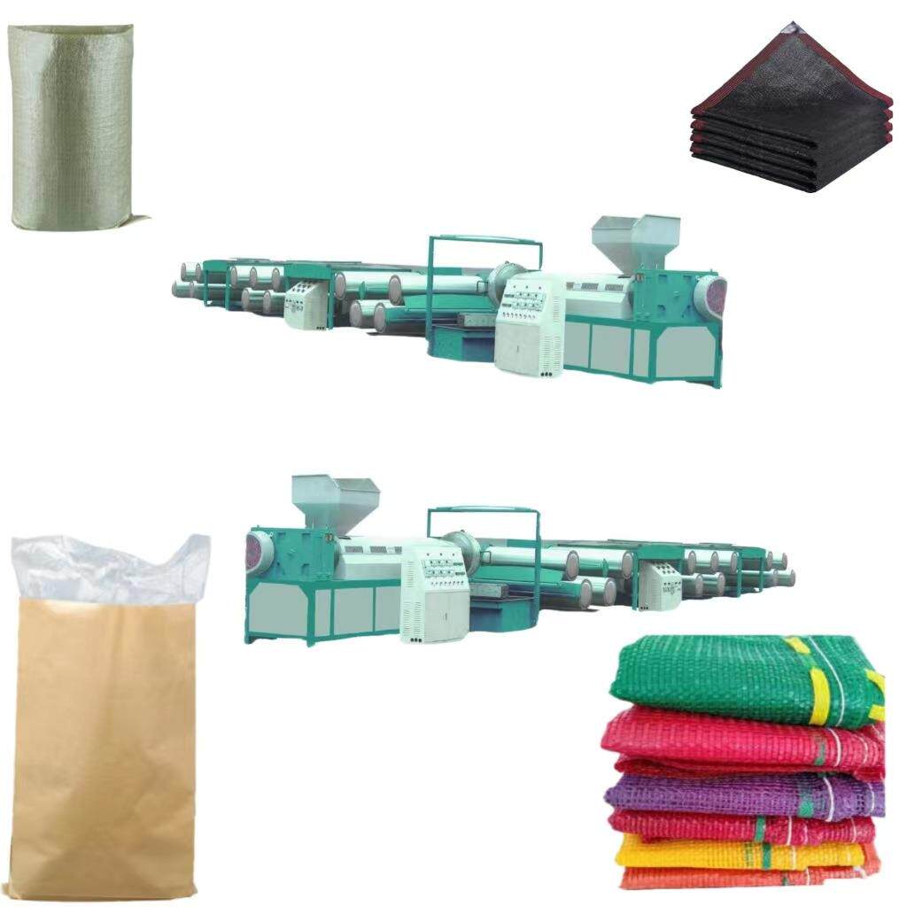 pppe扁丝拉丝机立式塑料自动拉丝机