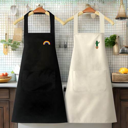 Waterproof and oil-resistant apron, cute cartoon apron in Ko