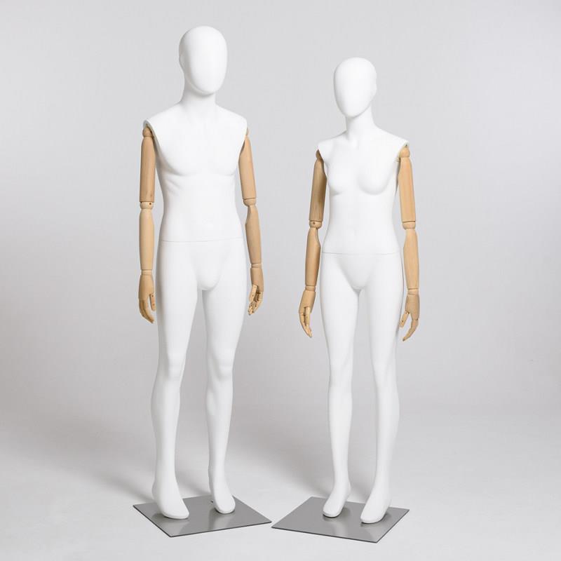 青少年带手女模特道具全身男装服装店展示架橱窗假人哑白校服模特