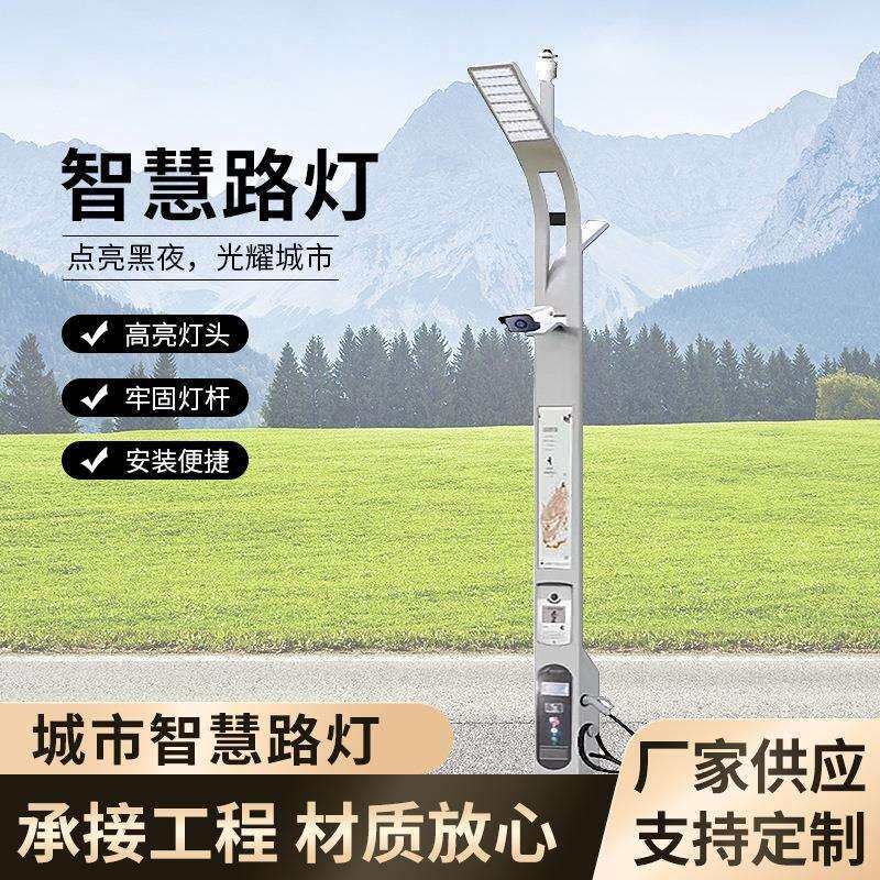 多功能智慧路灯监控灯杆单灯控制生产厂家智能照明光控太阳能灯