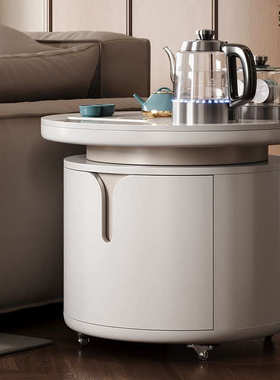 泡茶茶几移动多功能带台大功夫茶简约qp6家用现代小户型小圆组合