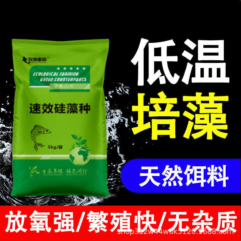 硅藻藻种低温肥水培藻补藻小球藻水产养殖鱼虾蟹肥水旺粉肥批发