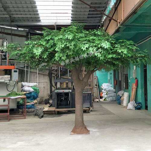 直销大型玻璃钢假树阻燃榕叶仿真植物假榕树室内外摆放