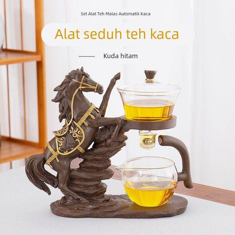 新款 耐热玻璃功夫茶具套装半全自动盖碗家用泡茶杯茶壶一套一整