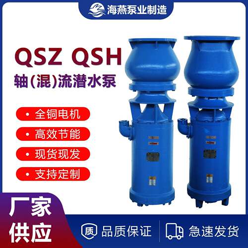 QSZ/QSH系列水泵铸铁轴流泵大口径大流量潜水泵高扬程灌溉水泵