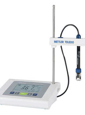 梅特大酸度计勒托利多standardv实验室ph电极e438台式-fe28f2计屏