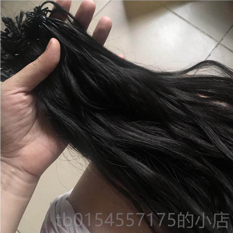 正品加工做真发接片绑带式马尾无发接发片U型痕假发女真发直发定