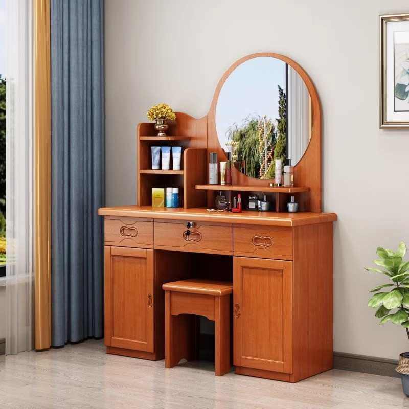 带小户型梳妆台妆台中式实木卧室收纳化妆家用桌储物柜现代一体镜,住宅家具,梳妆台/桌,淘宝优惠券,粉丝福利购,淘宝优惠卷