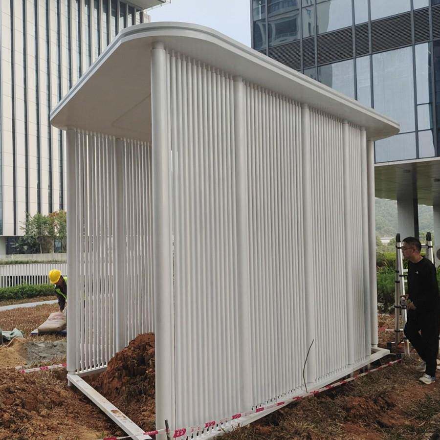东莞厂家户外公园文化长廊景观钢结构廊架社区园林异形凉亭