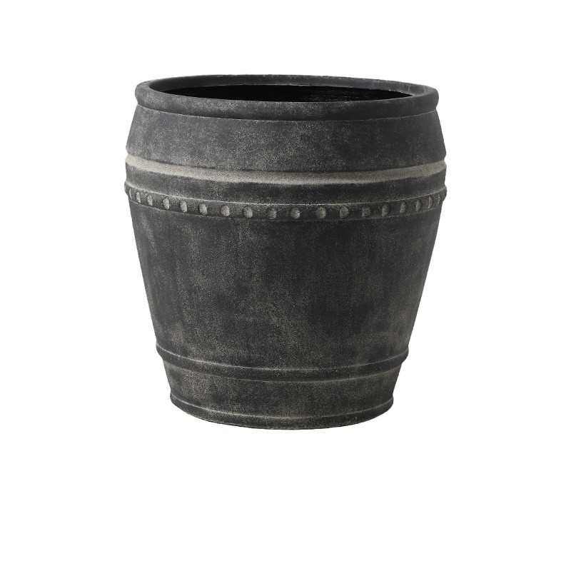 复古做旧黑色仿古罐镁泥花盆大号口径落地绿植橡皮树尤加利侘寂风,鲜花速递/花卉仿真/绿植园艺,花盆,淘宝优惠券,粉丝福利购,淘宝优惠卷
