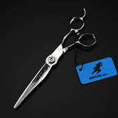 6.8寸440C雕花款 美发剪 发型师专用 理发剪 6寸