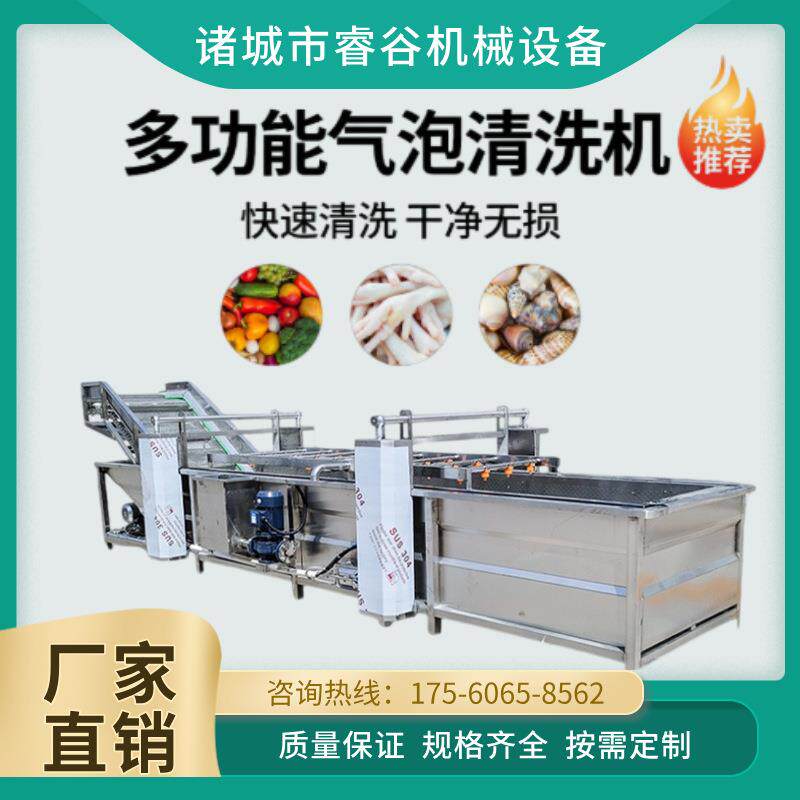 果蔬气泡清洗机洗菜机商用大型全自动超声波不锈钢去农残留