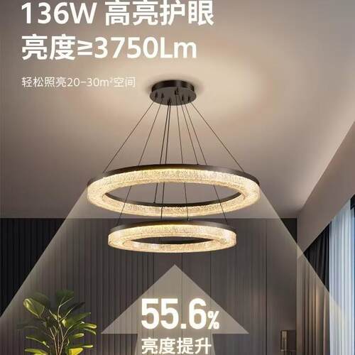意式高端轻奢客厅吊灯主灯现代简约设计师别墅大厅餐厅卧室吊灯