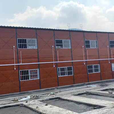 工地集装箱房A级岩棉彩钢时板房活动房工地临2层活动房民工房简易