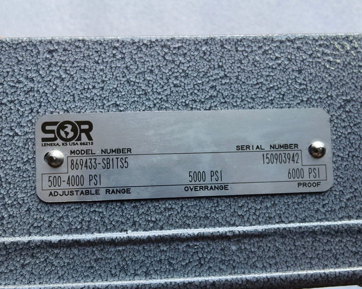 SOR压力开关869433-SB1TS5