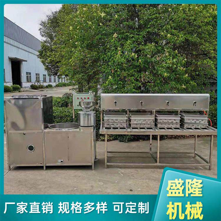 全自动豆腐机械设备 方盒内脂豆腐机器 生产三联磨浆机厂家