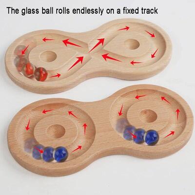 Toddler Rolling Ball Balance Board Montessori Sensory Toy Fi